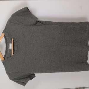 THREAD AND SUPPLY GREY LINEN T SHIRT SIZE SMALL